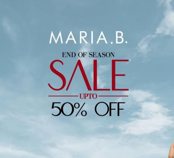 MARIA.B End Of Season Sale 2022! Upto 50% Off On Summer Clearance Stock ...